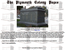 Tablet Screenshot of plymouthcolony.net